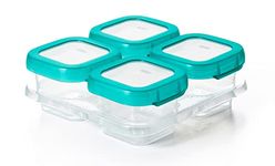 OXO Tot Baby Blocks Food Storage Containers, Teal, 4 Ounce