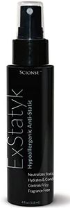 ExStatyk - Anti Static Hypoallergenic Spray, Anti- Frizz, Fragrance Free, unscented