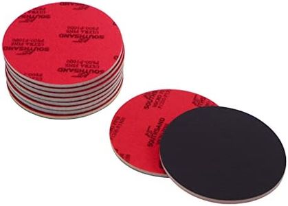 Lxmxgk 10 Pieces Bowling Sanding Pads Grit 500-600, 800-1000, 1200-1500, 2000, 2500, Round Bowling Ball Spinner Bowling Ball Sanding Sand Pads Resurfacing Polishing Cleaning Kit, Bowling Accessories