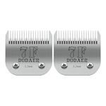 2 Pack 7F Detachable Pet Dog Grooming Ceramic Blades,Compatible with Heiniger,Andis,Oster A5,Wahl KM-10 Series,Size 7F Blade 1/8-Inch 3.2MM Cut Length