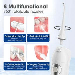 Hangsun Cordless Water Flosser – Portable Oral Irrigator, Blue