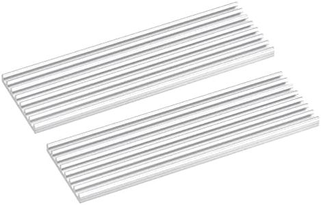 MECCANIXITY 2 Pack M.2 2280 Nvme SSD Heatsink Cooler with Thermal Pad Alloy Aluminum Heat Sink Cooling Sink for Laptop, 70x22x3mm, White