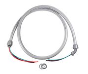 HQRP 6-ft 10-AWG 3-Conductor Non-Metallic Liquidtight A/C Whip Flexible Electrical Conduit 10-Gauge Wire 1/2-Inch, UL Listed