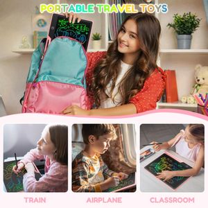 POPERFUN 13-Inch LCD Writing Tablet – Pink Electronic Drawing Pad