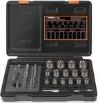 THINKWORK Damaged Screw Extractor Set & Bolt Extractor Set, 2-21mm, 39-Piece Stripped Screw Remover, Lug Nut Remover for Removing Damaged, Frozen, Rusted, Rounded-Off Bolts, Nuts & Screws