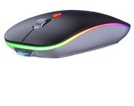 Offbeat Dash Dual Bluetooth 5.1+5.0 & 2.4Ghz Wireless, Type-C Rechargeable Silent Click Mouse, Triple Device connectivity Windows, Mac, iOS, Android