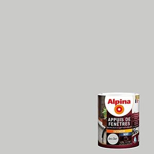 ALPINA Peinture Appui de fenêtre Gris clair 0,75L 7m²