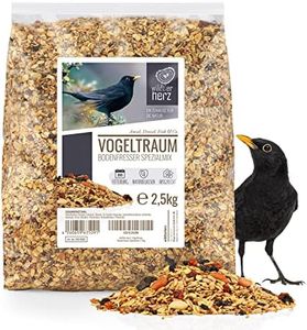 wildtier herz I Alimentación para Pájaro - 2,5kg con Bayas y Frutas - Comida Especial para Mirlos I Aves para Alimentos - Comida Premium para Aves