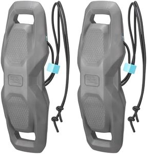 KEMIMOTO Enlarge Boat Fenders, Boat Bumpers for Docking with Lope, Upgraded Boat Bumpers, Boat Fender for Docking for Pontoon, Jon Boat, Gray, 2 PCS