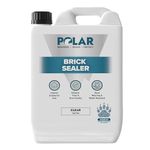 Polar Dust Proof Brick Sealer - 5 Litres | Protect Interior & Exterior Surfaces | Quick-Drying Brick Sealant for Brick & Masonry Floors & Walls | Attractive Sheen Finish | Easy Application