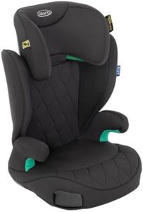 Graco Affix i-Size Highback Booster Car Seat with ISOFIX, Midnight, 100-150cm