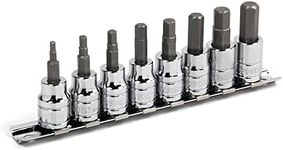 Powerbuilt 642405 3/8-Inch Drive Metric Hex Bit Socket Set 8-Piece