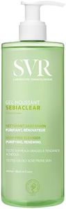 SVR SEBIACLEAR Foaming Salicylic Acid Face Wash and Body Wash for Oily, Acne-Prone, Combination Skin, Purifying, Unclogging Soap-Free Wash Off Gel Cleanser, 400ml