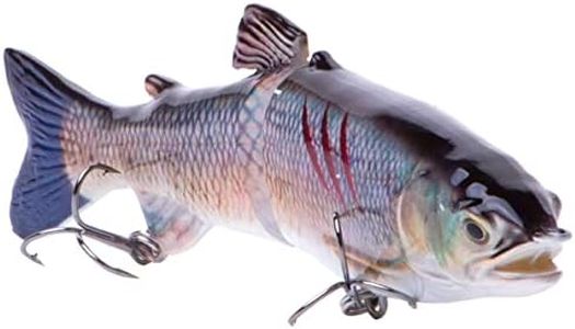 7" RF Glider Glide Bait Bass Musky Striper Fishing Big Lure Multi Jointed Shad Trout Kits Slow Sinking (Carp Injured)