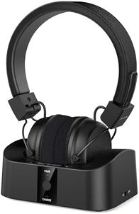 BESIGN BTH02 Wireless Headphones for TV Watching with Bluetooth Transmitter Charging Dock, TV Headphones Wireless for Seniors, Bluetooth TV Headsets, 100ft Range No Audio Delay