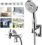 KLLEYNA Shower Head Sink-Faucet Bathtub-Bathroom-Garden - Hose Sprayer Attachment(5 Adapters) for Hair Washing & Pet Dog Rinse & Baby Bath, ON/OFF Extension for Moen, Kohler, Delta, American Standard