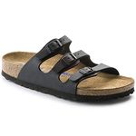 Birkenstock Unisex Arizona Birko-Flo Black Sandals - 43 EU, Black Birko-flor, 10