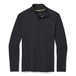 Smartwool Men's Merino 250 Baselayer 1/4 Zip Charcoal Heather Large Mens