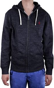 RALPH LAUREN POLO Men's Classic Fleece Full Zip Hoodie, (Fall/Winter 2021) Luxury Black, Medium