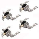 Dynasty Hardware HER-00-US15, Heritage Front Door Entry Lever Lockset, Satin Nickel - (4 PACK) - Keyed Alike