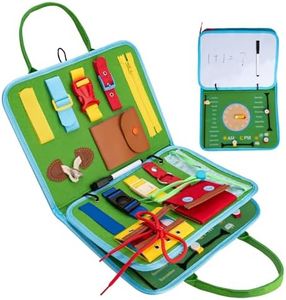 Achiyway Busy Board Jouet Montessori, Tableau D'activités pour Les Enfants, Jouet Enfant 2 Ans, Livre Montessori 2 Ans, Jouets Éducatifs, Malette Montessori, Cadeau pour Enfant (Planche à Dessin)