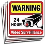 Video Security Surveillance Sticker Decals Sign for Home/Bus