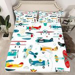 Airplane Cartoon Bedding Fitted She