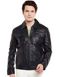 NATURAL Genuine Leather Men's Jacket - XX-Large