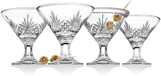 Godinger Martini Glasses, Cocktail Glass - Dublin Collection, Set of 4, 5 oz