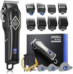 Limural PRO Hair Clippers for Men - Professional Mens Clipper for Hair Cutting, Cordless Hair Trimmer with Extra Long Guards Set and LED Display, Ideal Gifts for Men