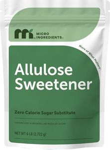 Micro Ingredients Allulose Sweetener, 6 Pounds (96 Ounces), Zero Calorie, Plant Based Sugar Alternative, No After Taste, Best for Coffee, Drinks, Tea, Cooking and Baking, Keto Diet and Vegan Friendly