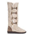 MUK LUKS womens Women's Felicity Knee High Boot, Beige, 8 US