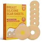 Silicone Scar Sheets for Breast 12 Pack - Medical Scar Removal Sheets - Silicone Sheet Breast Post Surgery Supplies for Scars Treatment - Areola Gel Circles (3 IN)