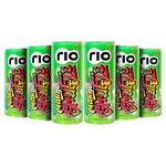 Rio Raw Mango Bubbly Fruit Drink Can | Soft Drink | Exotic Fruit Juice + Fizz | Rich In Vitamin C and Honey | Pack of 12 | 250 ml