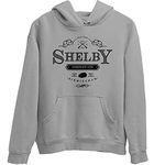 Filmy Vastra Men's & Women's 100% Cotton Shelby Company Hoodie (XLarge_Grey)