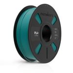 NUMAKERS PLA+ 3D Printer Filament, 1.75mm, Dimensional Accuracy +/- 0.03 mm, 1 kg Spool (2.2 lbs), Compatible with Most FDM Printers (Lagoon Blue)