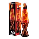 Lava Lamp - 14.5" Volcanic Crags - The Original Motion Lamp - Red and Orange Liquid with Printed Base - Item #2078