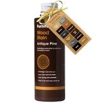 Furniture Clinic Wood Stain | 8.5oz / 250ml | Multiple Finishes | Fast Drying | Indoor and Outdoor Furniture and More | Water Based, Low Odor, Non-Toxic | Polyurethane Finish & Sealer | Antique Pine