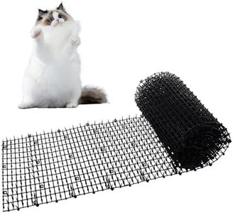 GBACHOOSE 400×30cm Anti Cat Mat, Plastic Cat Scat Mat with Spikes, Black Cat Repellent Mats Pet Deterrent Mats for Home, Outdoor, Garden, Fence
