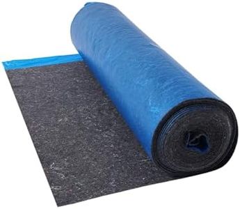 VEVOR Floor Underlayment 200 sq. ft/Roll, 3 mm Thick Laminate Flooring Padding with Attached Vapor Barrier, Heavy Duty Fiber + PE Film, Soundproofing & Noise Reduction, Ideal for Laminate Wood