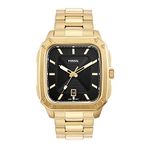 Fossil Men's Inscription Quartz Stainless Steel Three-Hand Watch, Color: Gold (Model: FS5932)