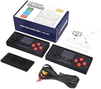 Domenico Plug and Play Wireless Old Arcade Classic Retro Game Console, 8 BIt TV AV Output Interface Game Console, Plug & Play Wireless Video Game for Kids for 2 Players Built in 620 Games
