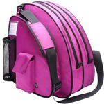 TOPOWN Ice Skate Bag Roller Skates Bag for Boys and Girls Men Inline Skate Bag Women Roller Skate Bag Premium Purple Ice Skate Bag Rollerblade Bag