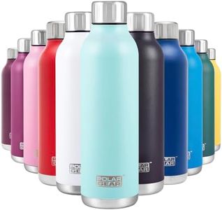 Polar Gear Stainless Steel Water Bottle - 500ml Vacuum Insulated Metal Water Bottle, Double Wall, Leakproof Drinks Bottle - 12H Hot, 24H Cold - Perfect for Work, Travel, Sports, Gym - Mint Green
