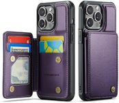 Vinich for iPhone 14 Pro Max Wallet Case with Card Holder, RFID Blocking Credit Slots Kickstand Shockproof Phone Cover Fit for iPhone 14 Pro Max 6.7" Purple