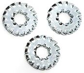 Serrated Shakeproof Washer Lock Washers Internal And External Teeth Zinc Plated Spring Steel DIN 6798DD (Pack of 20) (M6)