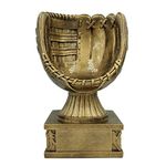 Decade Awards Softball Glove Action Pedestal Trophy - 8 Inch Tall | Winning Softball Holder Award | Catch The Celebration with This Grand Slam Award - Engraved Plate on Request