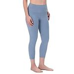 Rocky High Waisted Yoga Leggings, Workout Running Activewear Tummy Control Leggings for Women - Capri & Full Length Pants (25" Inseam 7/8 Light Blue L)