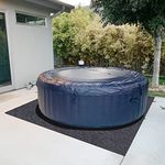 Hot Tubs Mat, Protect The hot tubs from wear, Absorbent/Waterproof – Protects Floor, Home Equipment mat，Contains Liquids, Anti-Slip and Waterproof Backing, Washable (72" x 74")