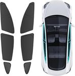 BASENOR Tesla Model 3 Sunshade Side Windows Rear Windshield Sun Shades Reflective Covers Sunproof UV Rays and Privacy Protection Set of 6 (2017-2024 Model 3)